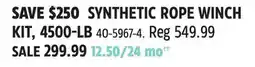 Canadian Tire SYNTHETIC ROPE WINCH KIT, 4500-LB offer