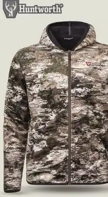 Canadian Tire MEN'S MIDWEIGHT SOFTSHELL HOODED HUNTING JACKET, TARNEN CAMO M-2XL offer