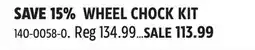 Canadian Tire WHEEL CHOCK KIT offer