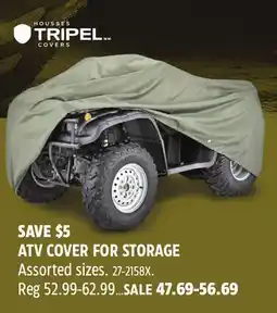 Canadian Tire TRIPEL ATV COVER FOR STORAGE offer
