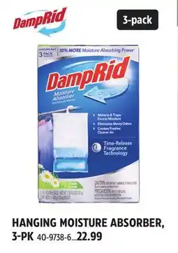 Canadian Tire HANGING MOISTURE ABSORBER, 3-PK offer