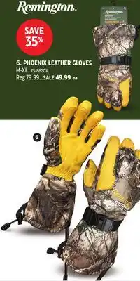 Canadian Tire REMINGTON PHOENIX LEATHER GLOVES offer