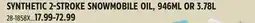 Canadian Tire SYNTHETIC 2-STROKE SNOWMOBILE OIL, 946ML OR 3.78L offer