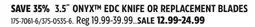 Canadian Tire 3.5 ONYX EDC KNIFE OR REPLACEMENT BLADES offer