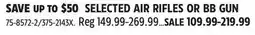 Canadian Tire SELECTED AIR RIFLES OR BB GUN offer
