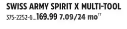 Canadian Tire SWISS ARMY SPIRIT X MULTI-TOOL offer