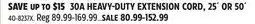 Canadian Tire 30A HEAVY-DUTY EXTENSION CORD, 25´ OR 50´ offer