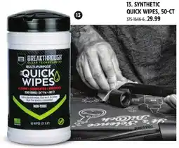 Canadian Tire SYNTHETIC QUICK WIPES, 50-CT offer