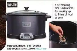 Canadian Tire WESTON OUTDOORS INDOOR 2-IN-1 SMOKER AND COOKER offer