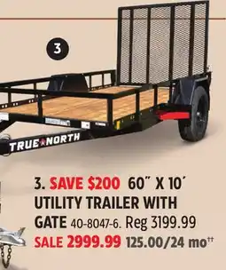 Canadian Tire 60 X 10' UTILITY TRAILER WITH GATE offer