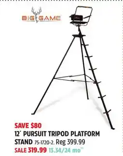 Canadian Tire 12´ PURSUIT TRIPOD PLATFORM STAND offer