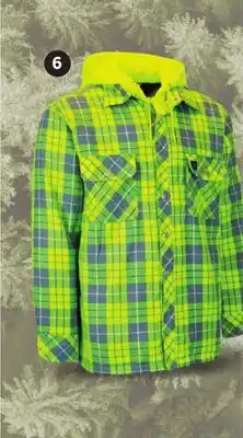 Canadian Tire HI-VISIBILITY HOODED FLANNEL SHIRT offer