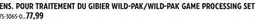 Canadian Tire WILD-PAK GAME PROCESSING SETS offer
