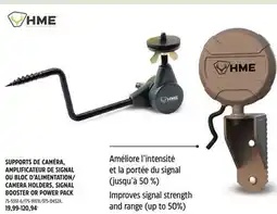 Canadian Tire SUPPORTS DE CAMÉRA, AMPLIFICATEUR DE SIGNAL OU BLOC D'ALIMENTATION offer