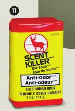 Canadian Tire Scent Killer G/SCENT KILLER ODOUR ELIMINATOR BAR SOAP offer