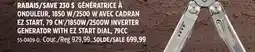 Canadian Tire CHAMPION POWER EQUIPMENT 1850W/2500W INVERTER GENERATOR WITH EZ START DIAl offer
