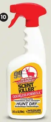 Canadian Tire SCENT KILLER CLOTHING & GEAR SPRAY, 24-OZ offer