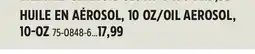 Canadian Tire Vista OIL AEROSOL offer