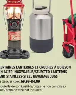 Canadian Tire SELECTED LANTERNS AND STAINLESS-STEEL BEVERAGE JUGS offer