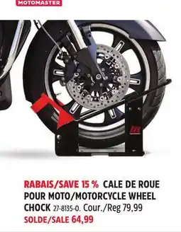 Canadian Tire CALE DE ROUE POUR MOTO offer