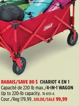 Canadian Tire COLEMAN 4-IN-1 WAGON offer