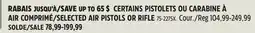 Canadian Tire CROSMAN SELECTED AIR PISTOLS OR RIFLE offer