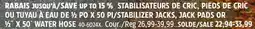 Canadian Tire STABILIZER JACKS, JACK PADS OR ½ ˝ X 50´ WATER HOSE offer
