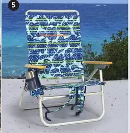 Canadian Tire Tommy Bahama EASY-IN EASY-OUT BACKPACK CHAIRStriped or Leaves offer
