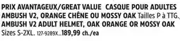 Canadian Tire AMBUSH V2 ADULT HELMET, OAK ORANGE OR MOSSY OAK offer
