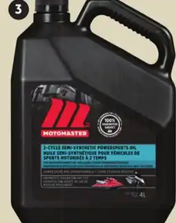 Canadian Tire MOTOMASTER SEMI-SYNTHETIC 2-STROKE POWERSPORTS OIL offer