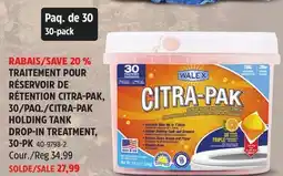 Canadian Tire WALEX CITRA-PAK HOLDING TANK DROP-IN TREATMENT offer