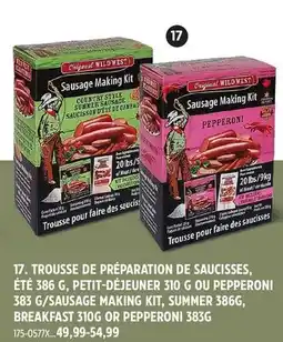 Canadian Tire Wild West SAUSAGE MAKING KIT, SUMMER 386G, BREAKFAST offer