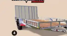 Canadian Tire TRUE NORTH TRAILERS 83˝ X 14´ GALVANIZED UTILITY TRAILER WITH GATE AND ATV RAMPS offer