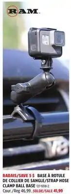 Canadian Tire RAM STRAP HOSE CLAMP BALL BASE offer