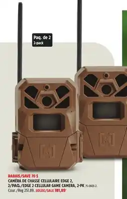 Canadian Tire EDGE 2 CELLULAR GAME CAMERA offer