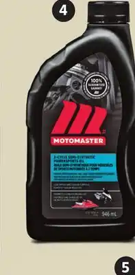 Canadian Tire MOTOMASTER SEMI-SYNTHETIC 2-STROKE POWERSPORTS OIL offer