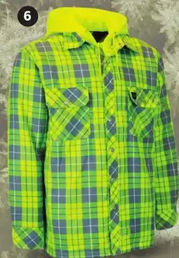 Canadian Tire HI-VISIBILITY HOODED FLANNEL SHIRTSizes S-2XL offer