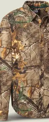 Canadian Tire MEN'S FIELD SOFT COTTON BUTTON-UP HUNTING SHIRT, CAMO M-2XL offer