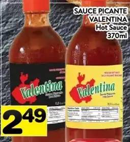 Supermarché PA Valentina hot sauce offer