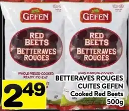 Supermarché PA Gefen cooked red beets offer