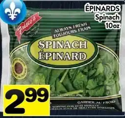 Supermarché PA Frisco's spinach offer