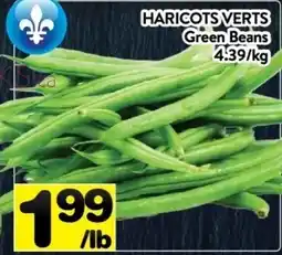 Supermarché PA Green Beans offer