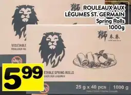 Supermarché PA Lion vegetable spring rolls offer