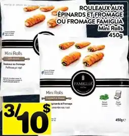 Supermarché PA Famiglia mini rolls spinach & cheese offer