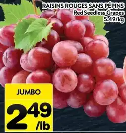 Supermarché PA Red Seedless Grapes offer