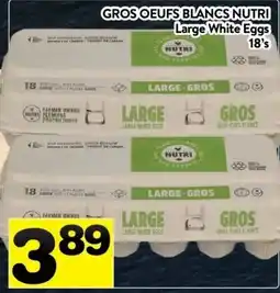 Supermarché PA Nutri large white eggs offer