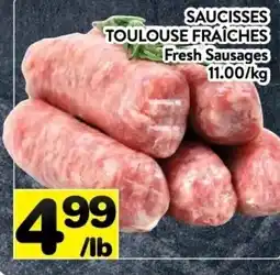 Supermarché PA Fresh Sausages offer
