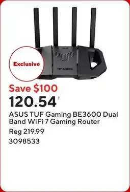 Staples ASUS TUF Gaming BE3600 Dual Band WiFi 7 Gaming Router offer