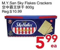 Yours Food Mart M.Y.San sky flakes crackers offer