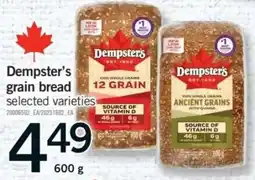 Fortinos Dempster's grain bread offer